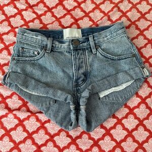One Teaspoon Bandits Denim Shorts